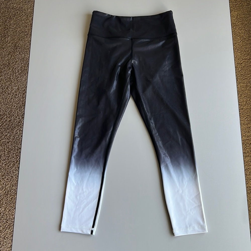 ZYIA Black and White Ombre Leggings